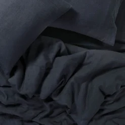 Sijo French Linen Duvet Cover - Pebble