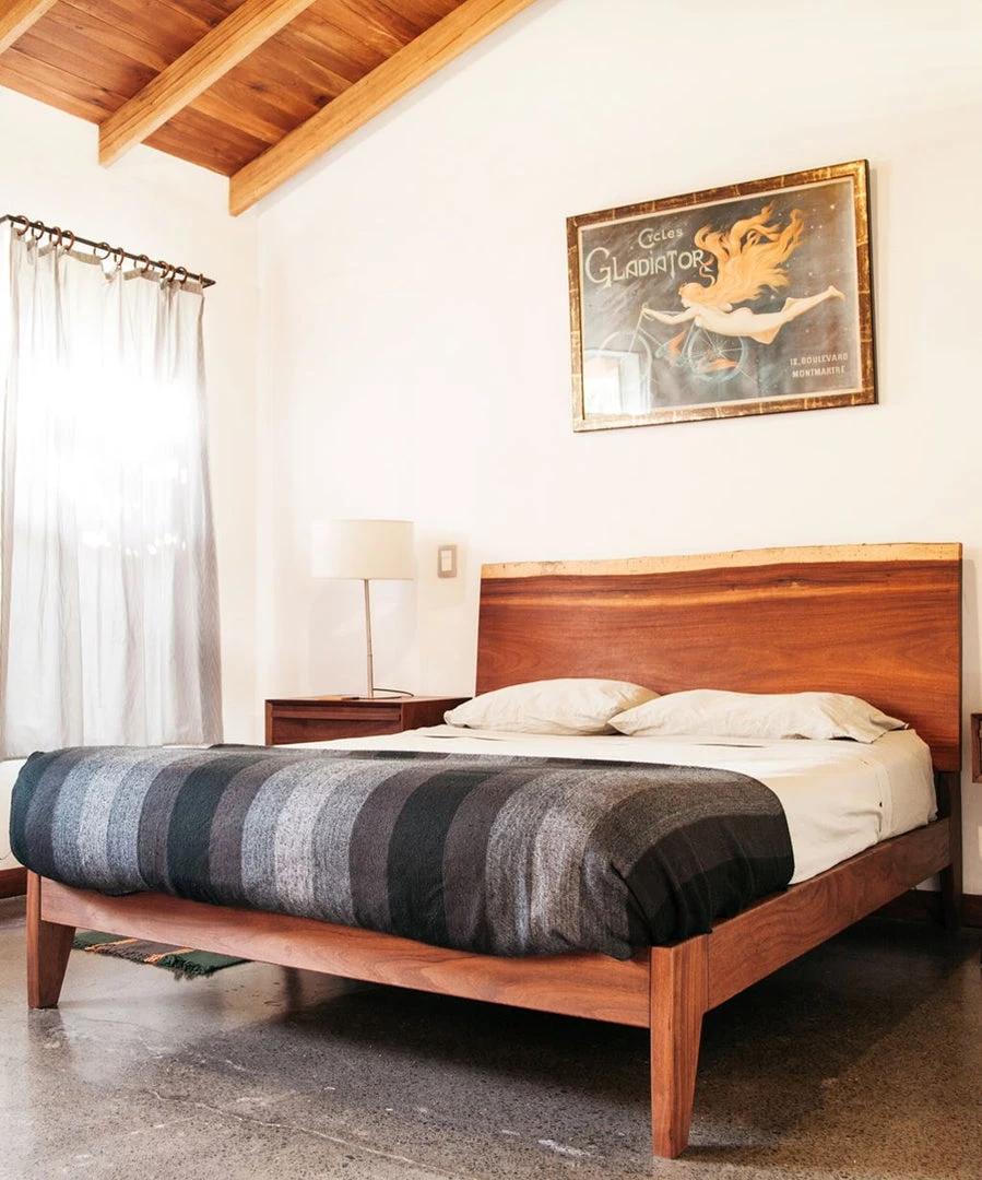 Masaya & Co. Gavilana Live Edge Teak Bed Furniture 4 Masaya & Co. Gavilana Live Edge Teak Bed Furniture