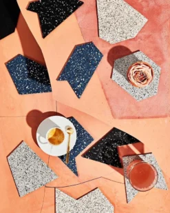 Slash Objects Gem Recycled Rubber Coaster Set