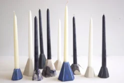 Lauren HB Studio Geo Porcelain Candlestick Holder Set 12 Lauren HB Studio Geo Porcelain Candlestick Holder Set