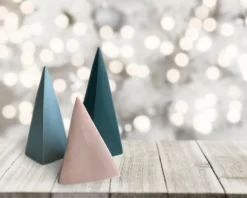 Lauren HB Studio Geo Porcelain Trees - Blush Home Goods