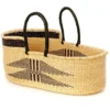 Swahili African Modern Home Goods Angel Wings Moses Bassinet Basket