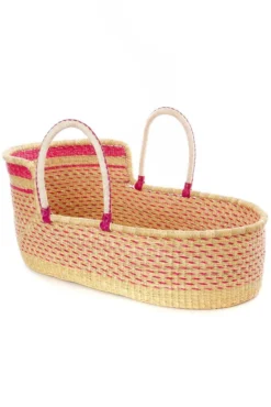 Swahili African Modern Moses Bassinet Basket - Primrose