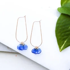 Giulia Letzi + META Jewelry Ginevra Upcycled Drop Earrings - Blue