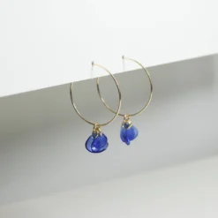 Giulia Letzi + META Jewelry Emma Upcycled Hoop Earrings - Blue