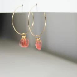 Giulia Letzi + META Jewelry Emma Upcycled Hoop Earrings - Blush