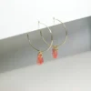 Giulia Letzi + META Jewelry Emma Upcycled Hoop Earrings - Blush
