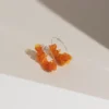 Giulia Letzi + META Jewelry Alice Upcycled Hoop Earrings - Orange