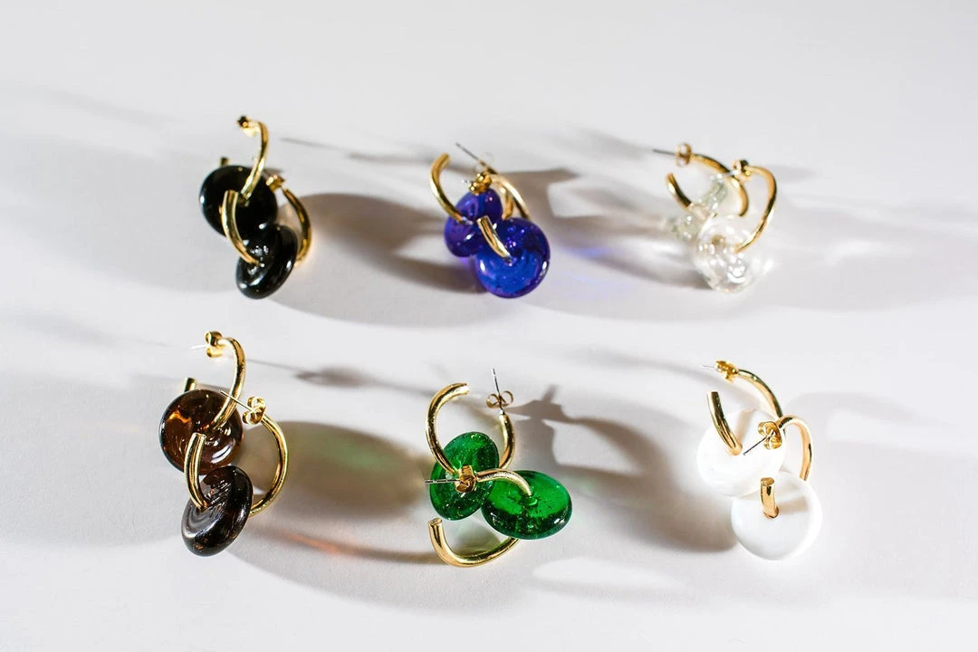 Abby Alley Handcrafted Glass Disc Earrings 6 Abby Alley Handcrafted Glass Disc Earrings