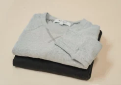 Poplinen Gloria Waffle Thermal Top - Heather Gray