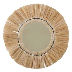 Casa Amarosa Grass Fringe Wall Mirror