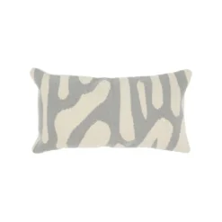 Kiliim Gray Scribbles Wool Throw Pillow Cover New Arrivals