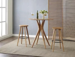 Greenington Mimosa Bar Height Table - Caramelized Furniture