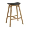 Greenington Skol Counter Stool Set With Leather Seat - Carmelized