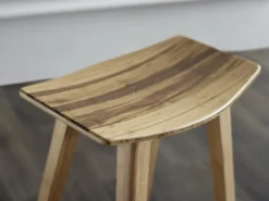 Greenington Furniture Tigris Counter Stool Set - Exotic Tiger Inlay