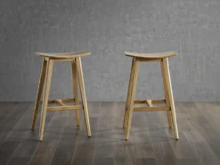 Greenington Furniture Tigris Counter Stool Set - Exotic Tiger Inlay