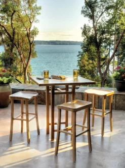 Greenington Tulip Bar Stool Set - Caramelized Furniture