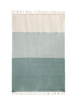 Kiliim Greens Throw Blanket
