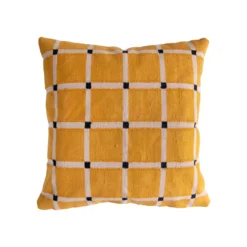 Leah Singh New Arrivals Grid Reversible Throw Pillow Cover