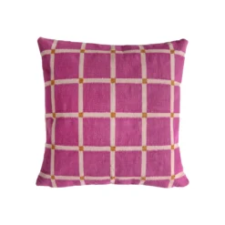 Leah Singh New Arrivals Grid Reversible Throw Pillow Cover