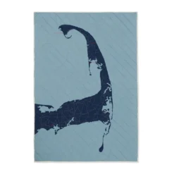 Haptic Lab Cape Cod Map Throw Quilt