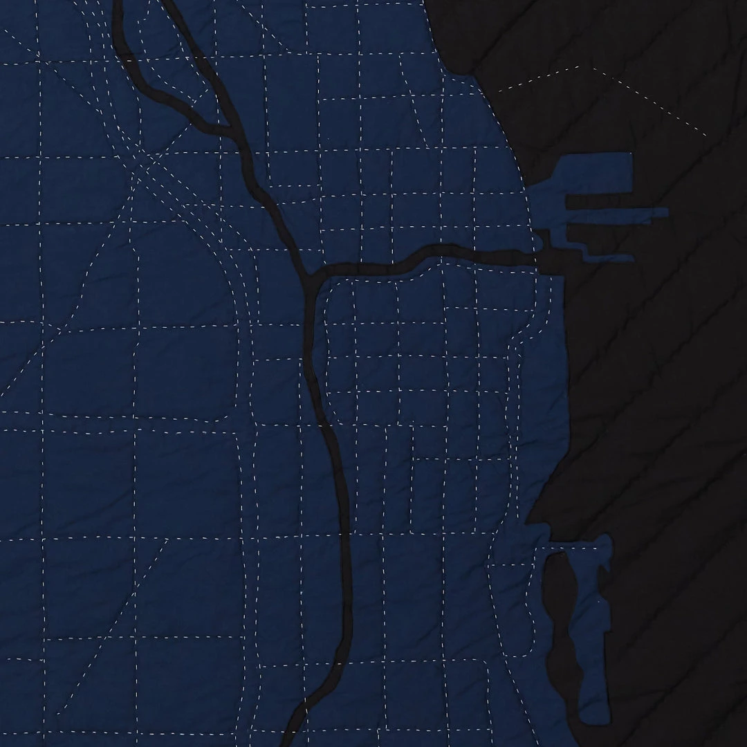 Haptic Lab Home Goods Chicago Map Throw Quilt 10 Haptic Lab Home Goods Chicago Map Throw Quilt