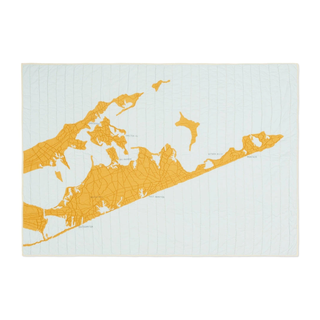 Haptic Lab Hamptons Map Throw Quilt 4 Haptic Lab Hamptons Map Throw Quilt