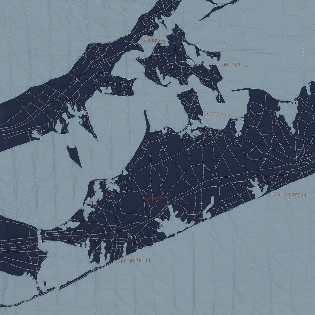 Haptic Lab Hamptons Map Throw Quilt 6 Haptic Lab Hamptons Map Throw Quilt