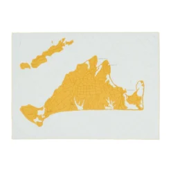 Haptic Lab Martha's Vineyard Map Throw Quilt Home Goods