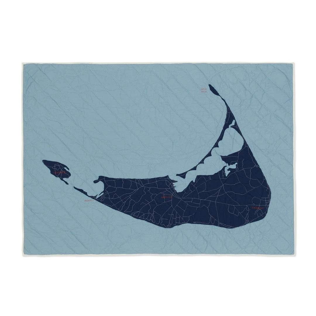Haptic Lab Nantucket Map Throw Quilt 4 Haptic Lab Nantucket Map Throw Quilt