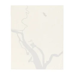 Haptic Lab Washington DC Map Throw Quilt Home Goods