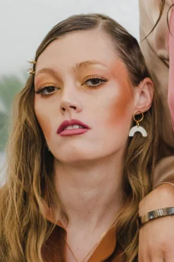 Hathorway Hanh Tinh Icon Horn Post Earrings