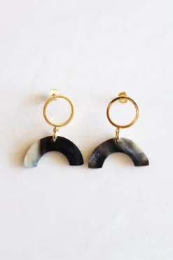 Hathorway Hanh Tinh Icon Horn Post Earrings