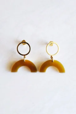 Hathorway Hanh Tinh Icon Horn Post Earrings