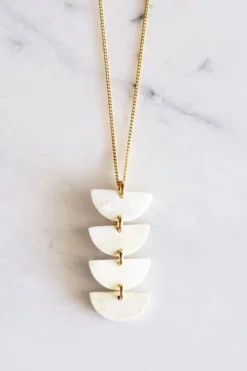 Hathorway Best Sellers Hanoi Crescent Horn Pendant Necklace