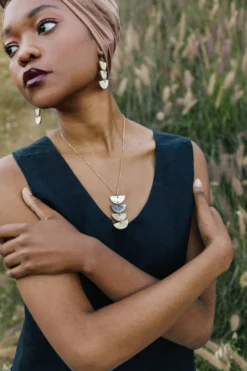 Hathorway Best Sellers Hanoi Crescent Horn Pendant Necklace