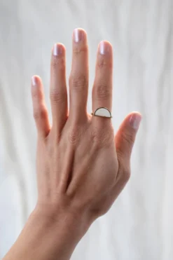 Hathorway Mat Trang Horn Crescent Ring Jewelry