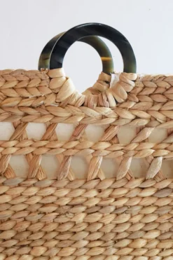 Hathorway Phu Quoc Horn Handle Water Hyacinth Tote Bag Accessories 9 Hathorway Phu Quoc Horn Handle Water Hyacinth Tote Bag Accessories