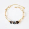 Hathorway Jewelry Xuan Horn Link Ankle Bracelet