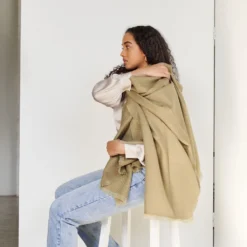 Studio Variously Home Goods Haze Merino Throw Blanket