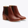 Nisolo Heeled Chelsea Boot - Brandy Shoes
