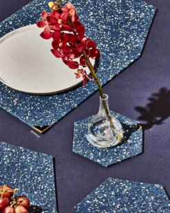 Slash Objects Hex Recycled Rubber Trivet Set - Royal Best Sellers