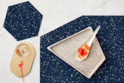 Slash Objects Hex Recycled Rubber Trivet Set - Royal Best Sellers