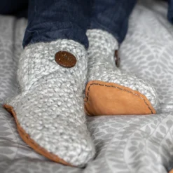 Kingdom Of Wow High Top Unisex Bamboo Wool Slippers