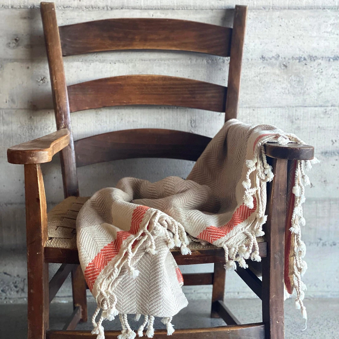 Hilana: Upcycled Cotton Pipa Upcycled Throw Blanket 4 Hilana: Upcycled Cotton Pipa Upcycled Throw Blanket