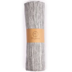 Hilana: Upcycled Cotton Home Goods Yalova Upcycled Marbled Turkish Towel / Blanket - Black