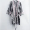 Home & Loft Tribeca Short Turkish Robe - Charcoal Best Sellers