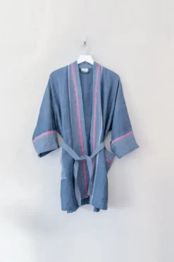 Home & Loft Best Sellers Tribeca Short Turkish Robe - Indigo