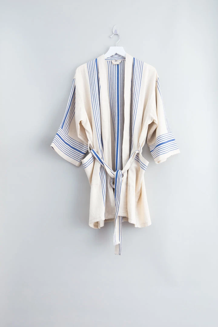 Home & Loft Best Sellers Hudson Short Turkish Robe - Royal Blue 3 Home & Loft Best Sellers Hudson Short Turkish Robe - Royal Blue