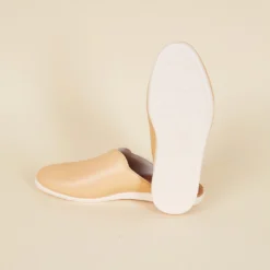 Dooeys Shoes Honey Beige Apple Leather House Mule